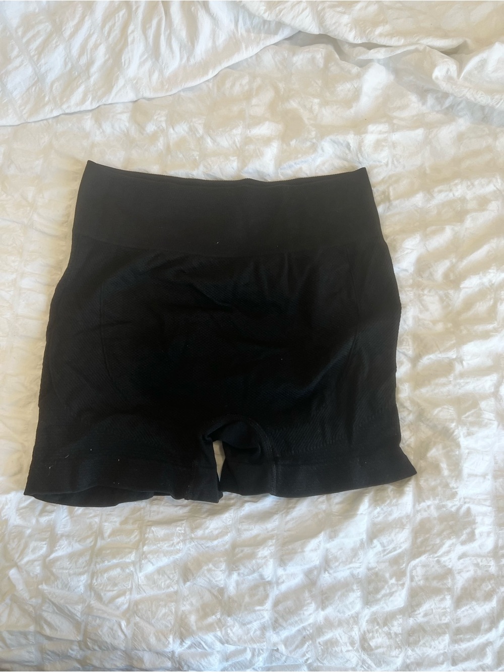 Black Seamless High-Waist Bike Shorts